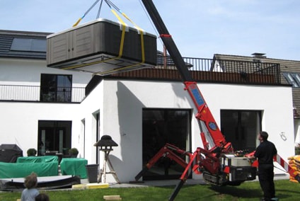 Hot tub installation